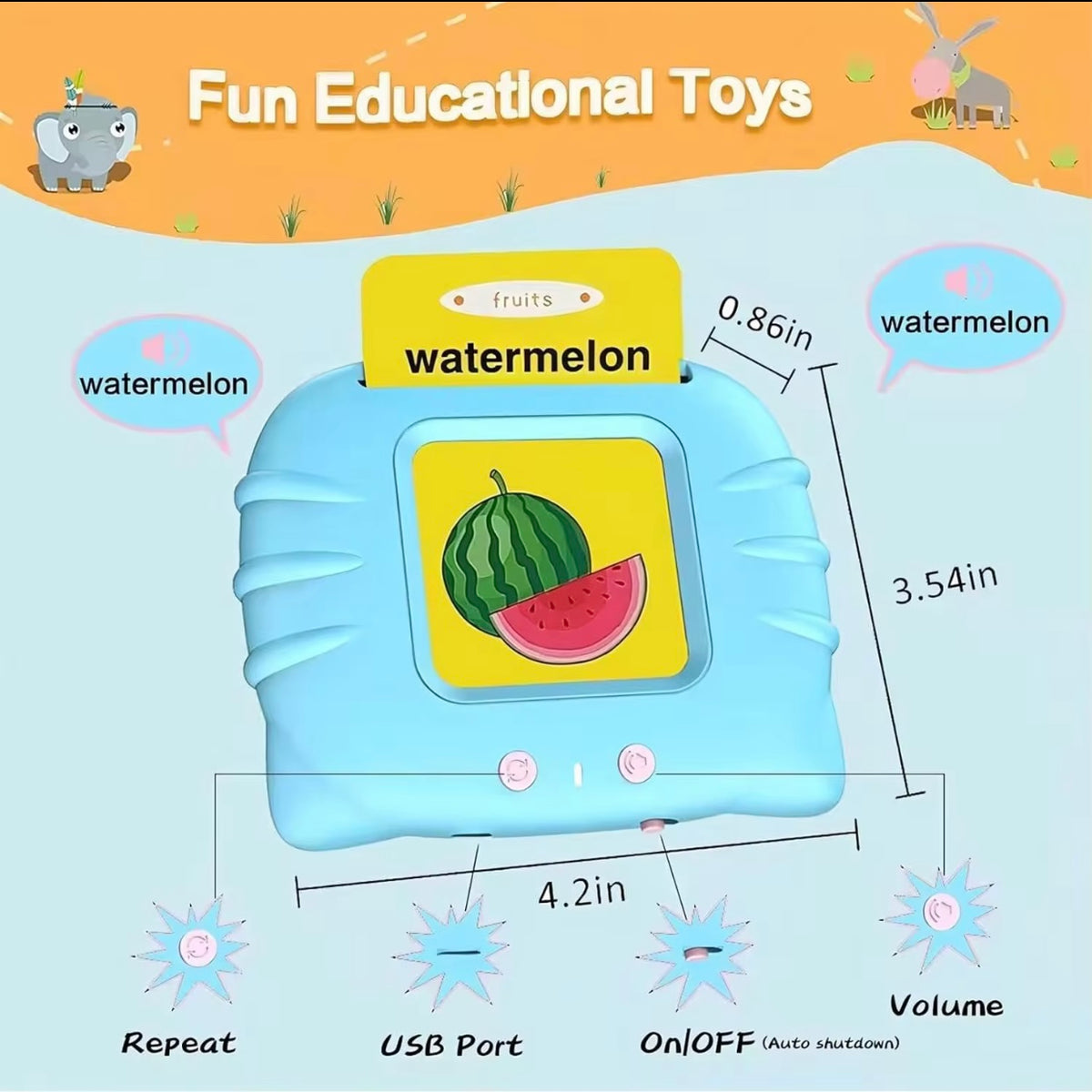 Early Educational Talking Flash Cards