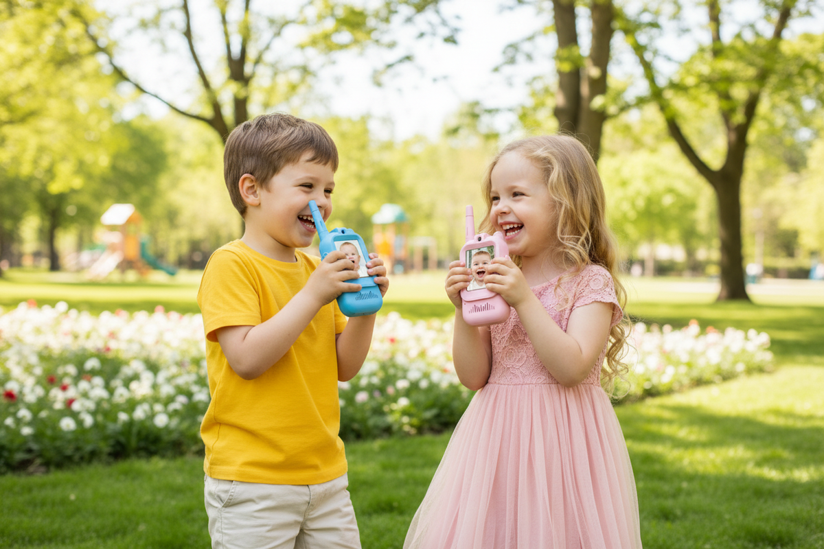 Boy and Girl with Your Walkie-Talkies