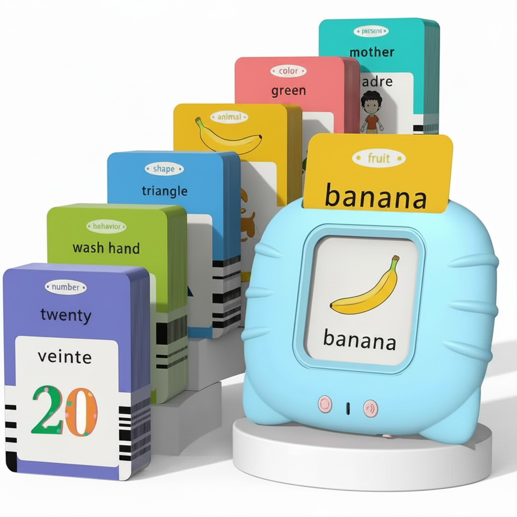 Educational Talking Flash Card Machine with banana card